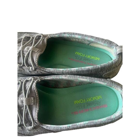 Skechers Womens Gray Heathered Memory Foam Slip-On Walking Shoes Size 6 NWOT - Picture 3 of 11
